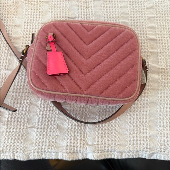 NWT! J Crew blush velvet Bag. - Picture 3 of 6